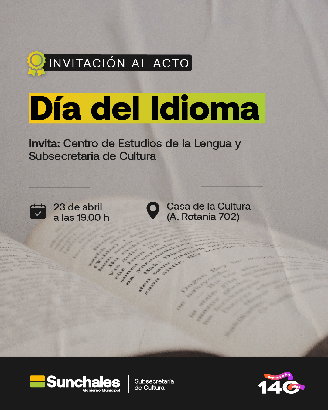  Acto por el día del idioma.