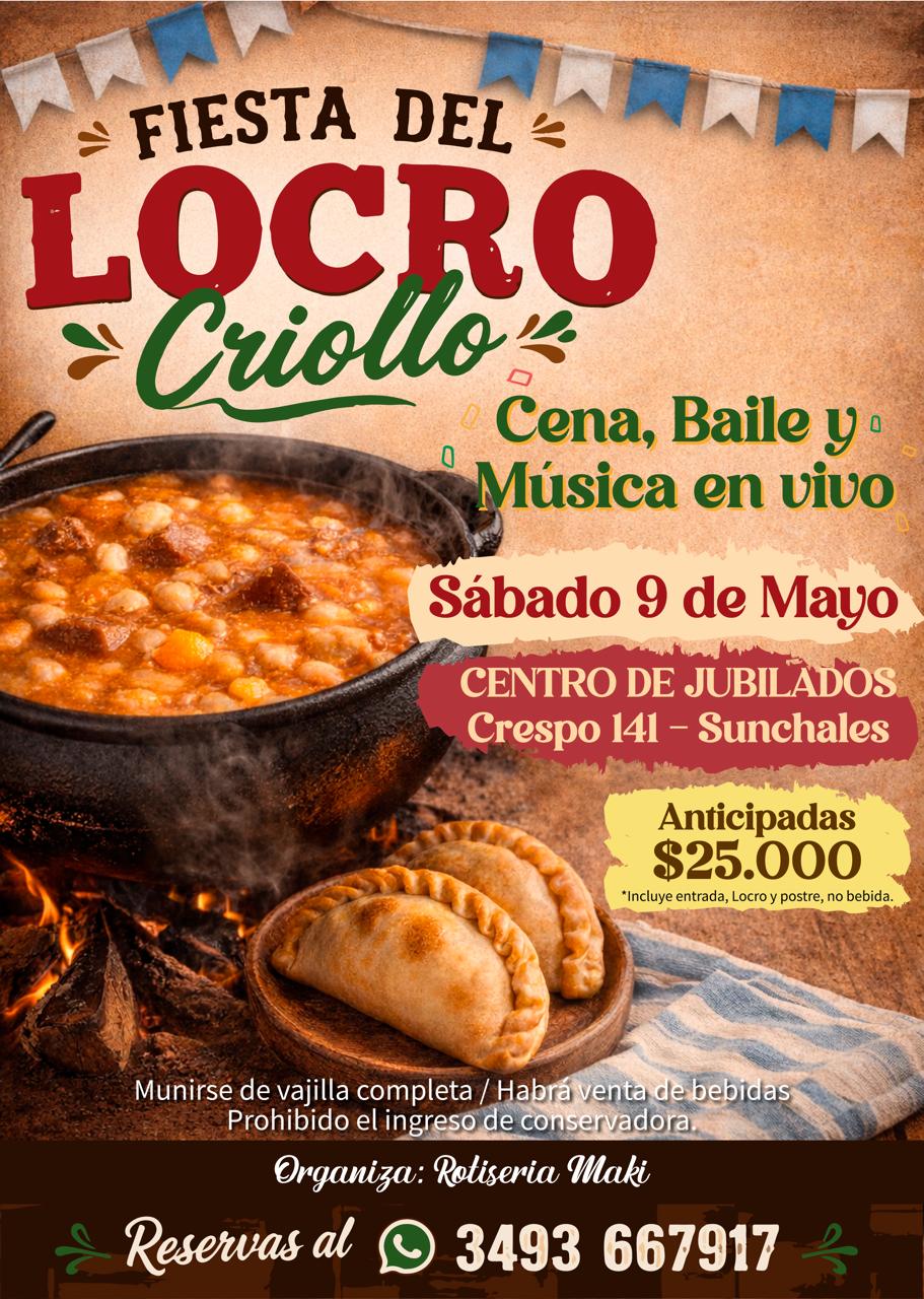  ¡SE VIENE LA FIESTA DEL LOCRO! 🥘🎉