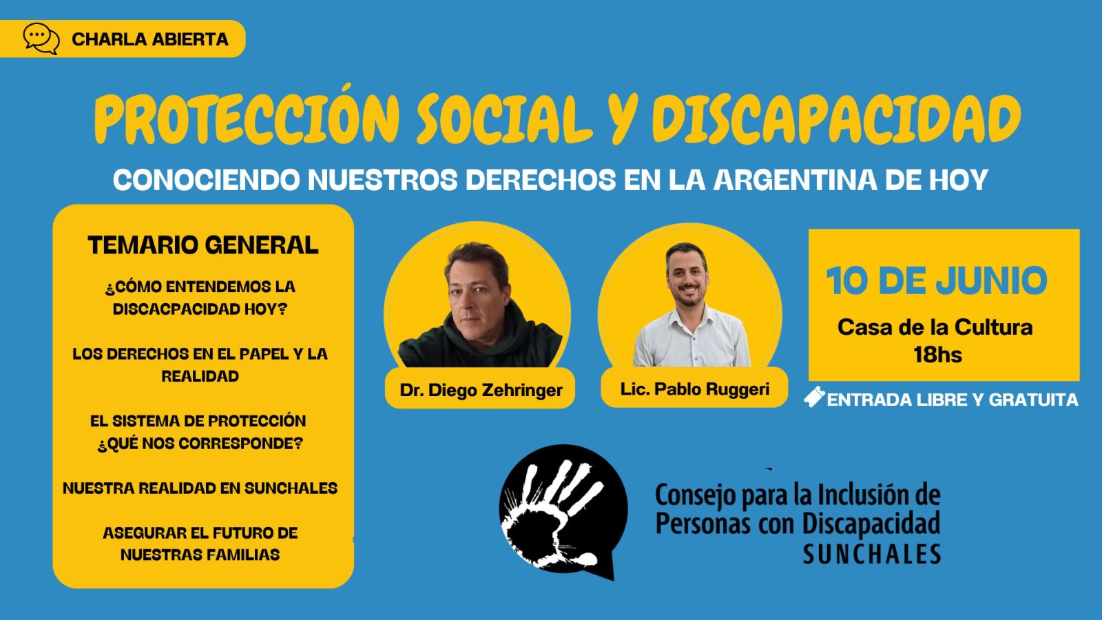  Charla abierta sobre Protección Social y Discapacidad