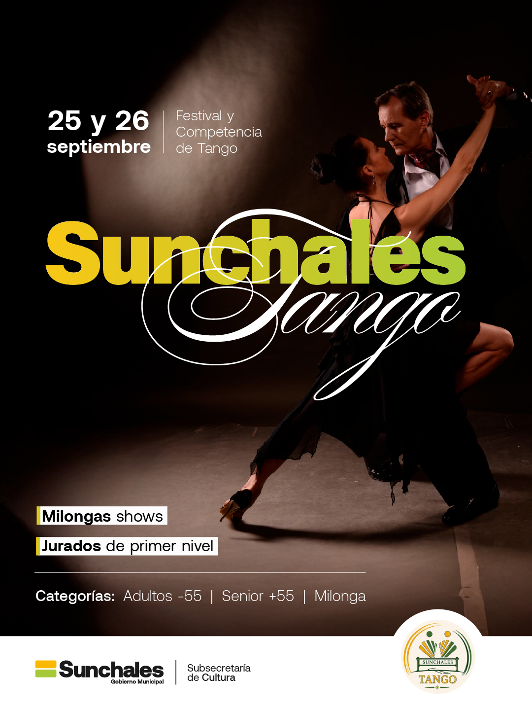  Sunchales Tango: festival y competencia al ritmo del 2 x4